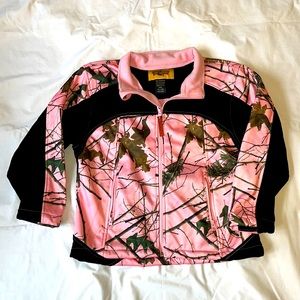 Trail crest pink camo jacket young adult XL